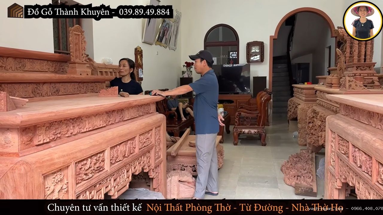 Tư vấn kích thước bàn thờ tam cấp với thiết kế cân đối, chắc chắn