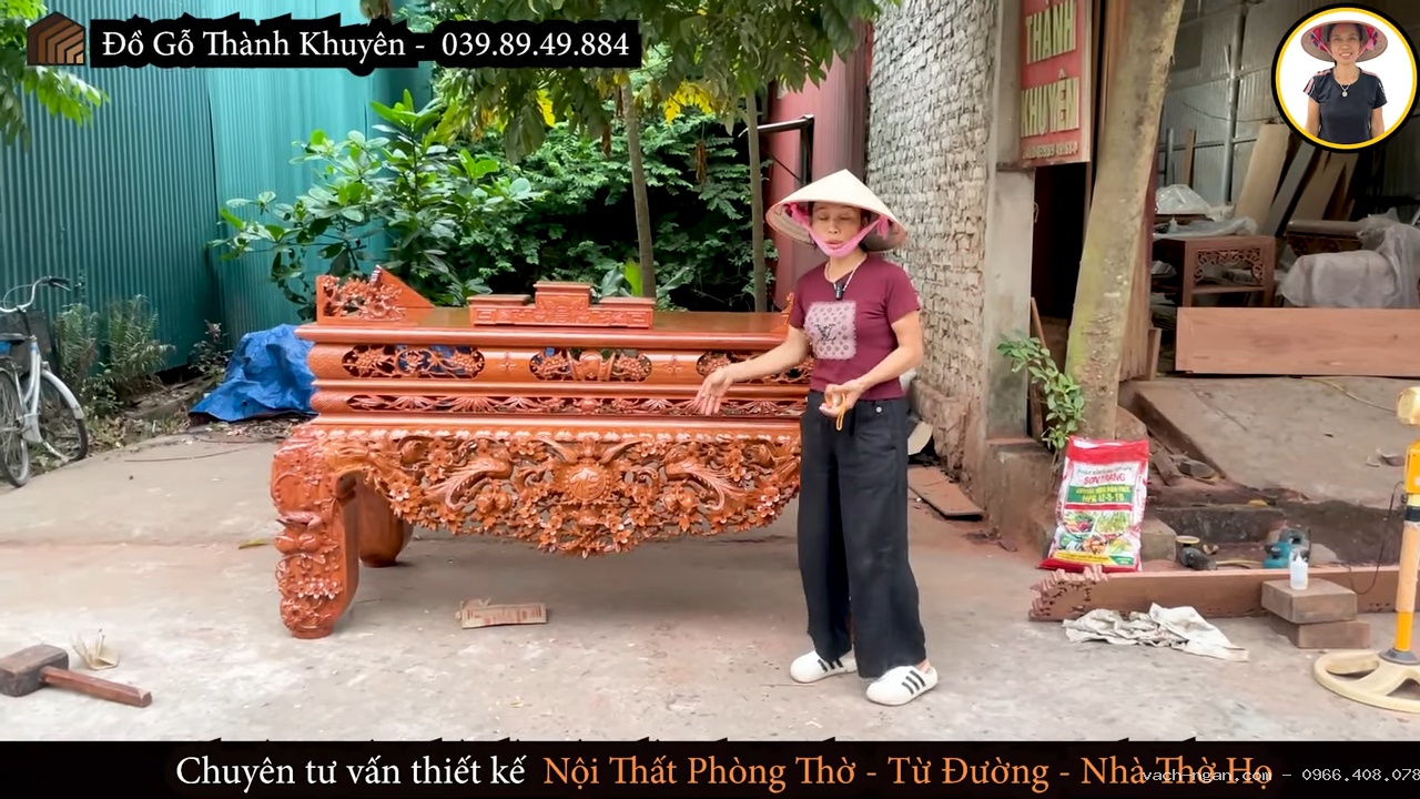 Mẫu vua sập thờ kích thước nhỏ gọn