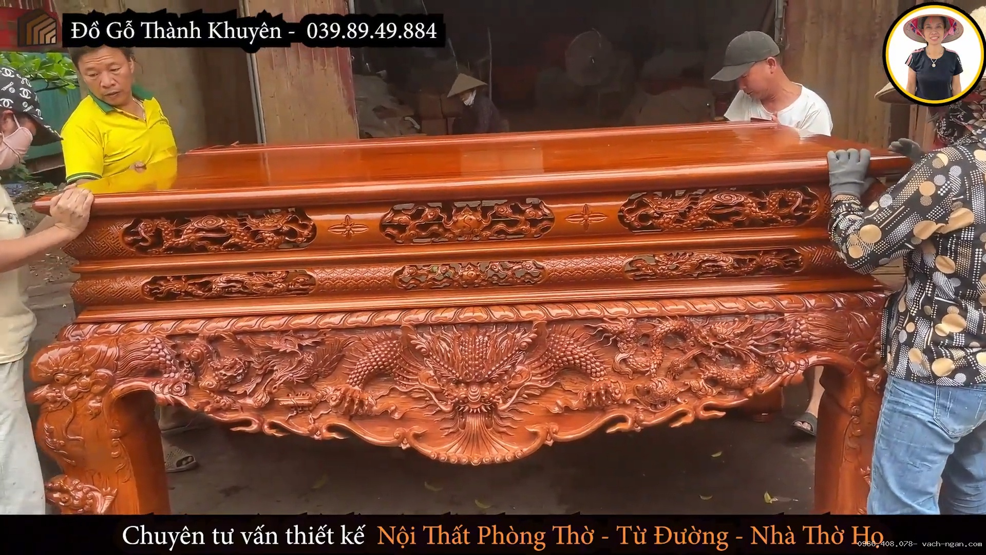 Sập thờ dạ tiền 10 phân liền khối và cách lựa chọn kích thước theo phòng thờ