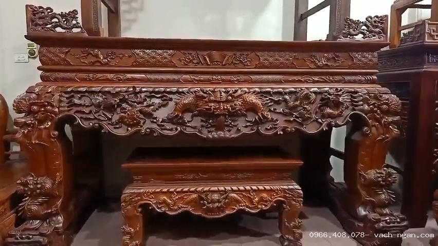Sập thờ Tứ Linh và ý nghĩa trong không gian phòng thờ gia tiên