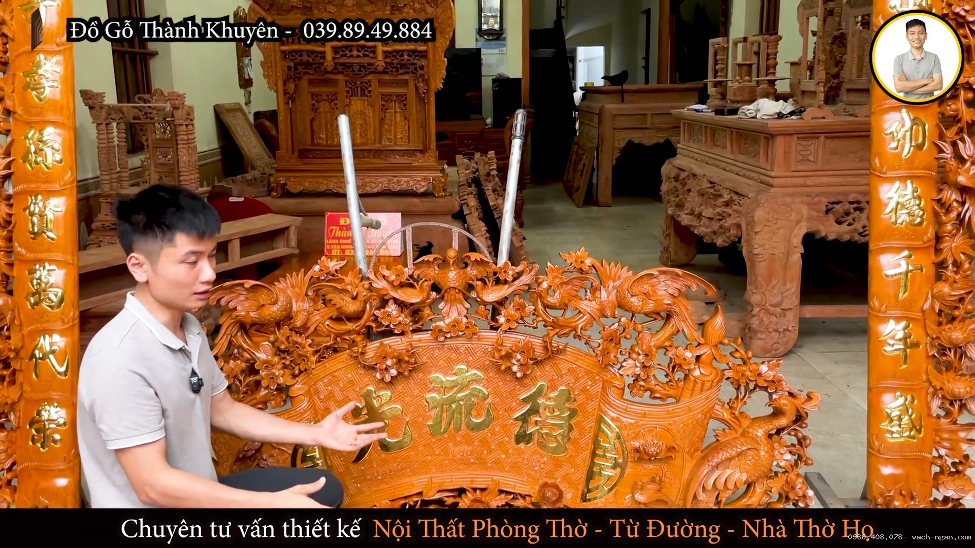 Tính toán kích thước cuốn thư câu đối cho phòng thờ nhỏ