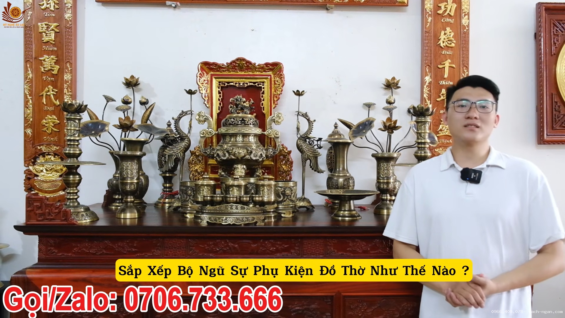 Tính toán kích thước cấp bàn thờ đặt đỉnh đồng trên bàn thờ