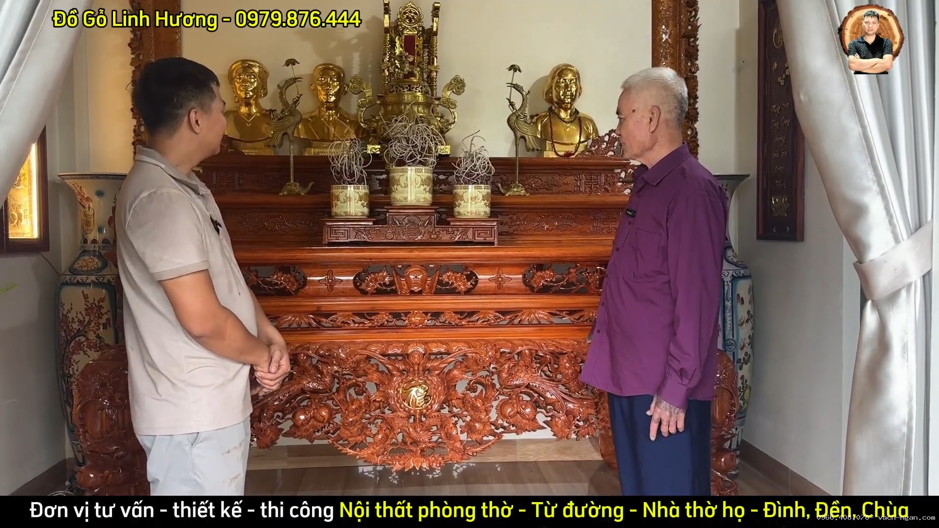 Mẫu Bàn Thờ Gia Tiên Dày Dặn Liền Khối cho gia đình bác Thụy tại Yên Bái