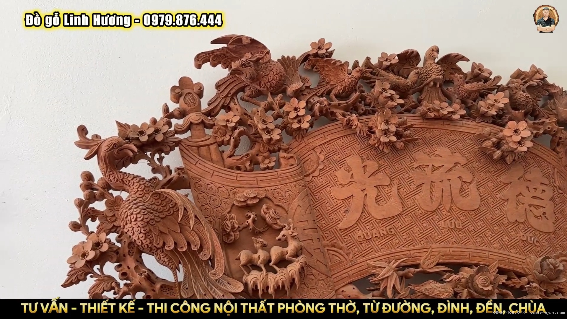 Bộ cuốn thư câu đối cho sập thờ Mai Điểu và các mẫu phổ thông