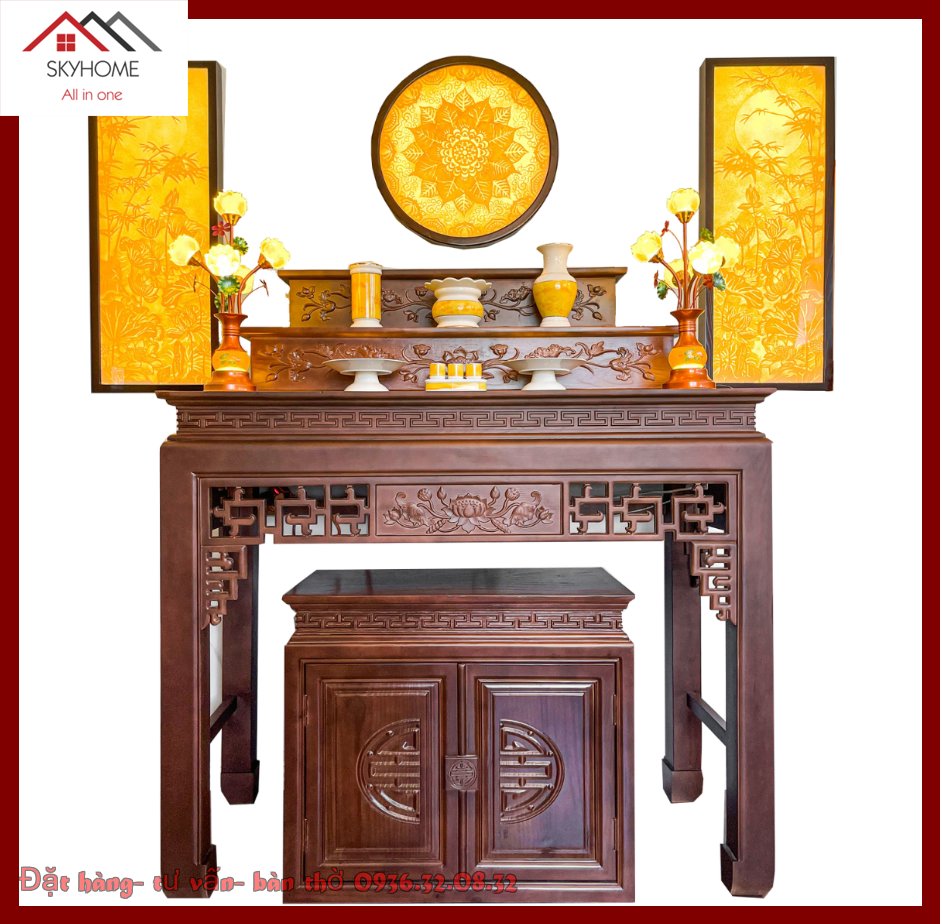 Tủ thờ - Mỹ nghệ Đồ thờ Canh Nậu