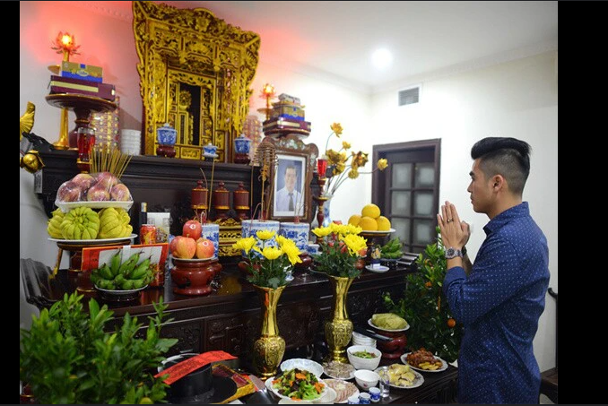 bàn thờ CÚNG TIỄN ÔNG BÀ