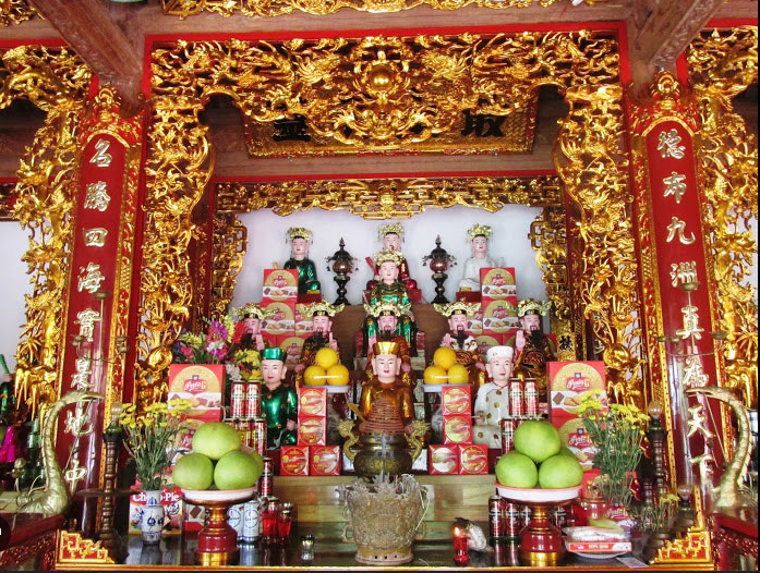 bàn thờ Mẫu Tam Tứ Phủ