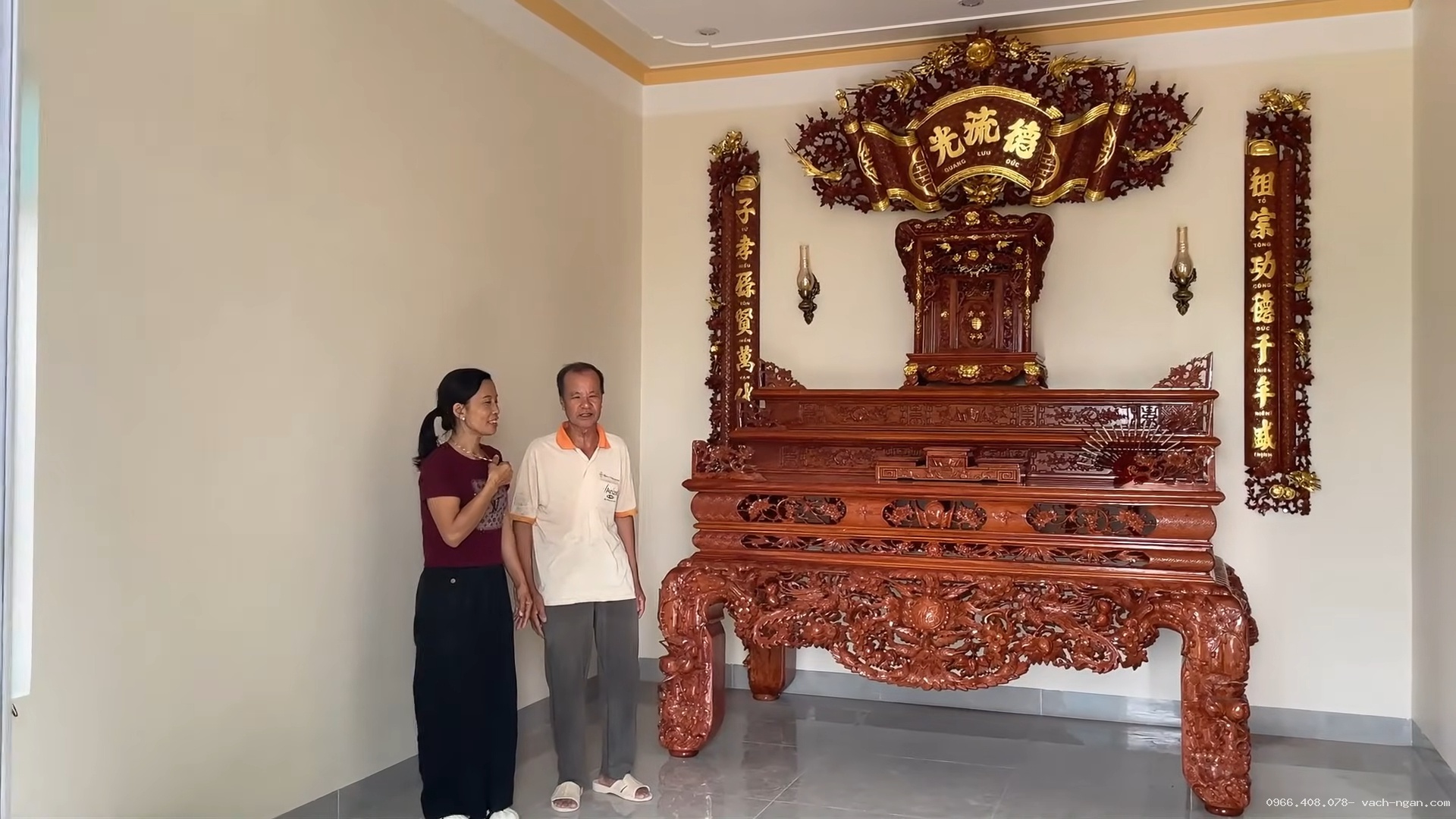Lắp Đặt Bàn Thờ Gia Tiên Theo Lối MỘNG THẮT Không Sử Dụng Đinh Vít