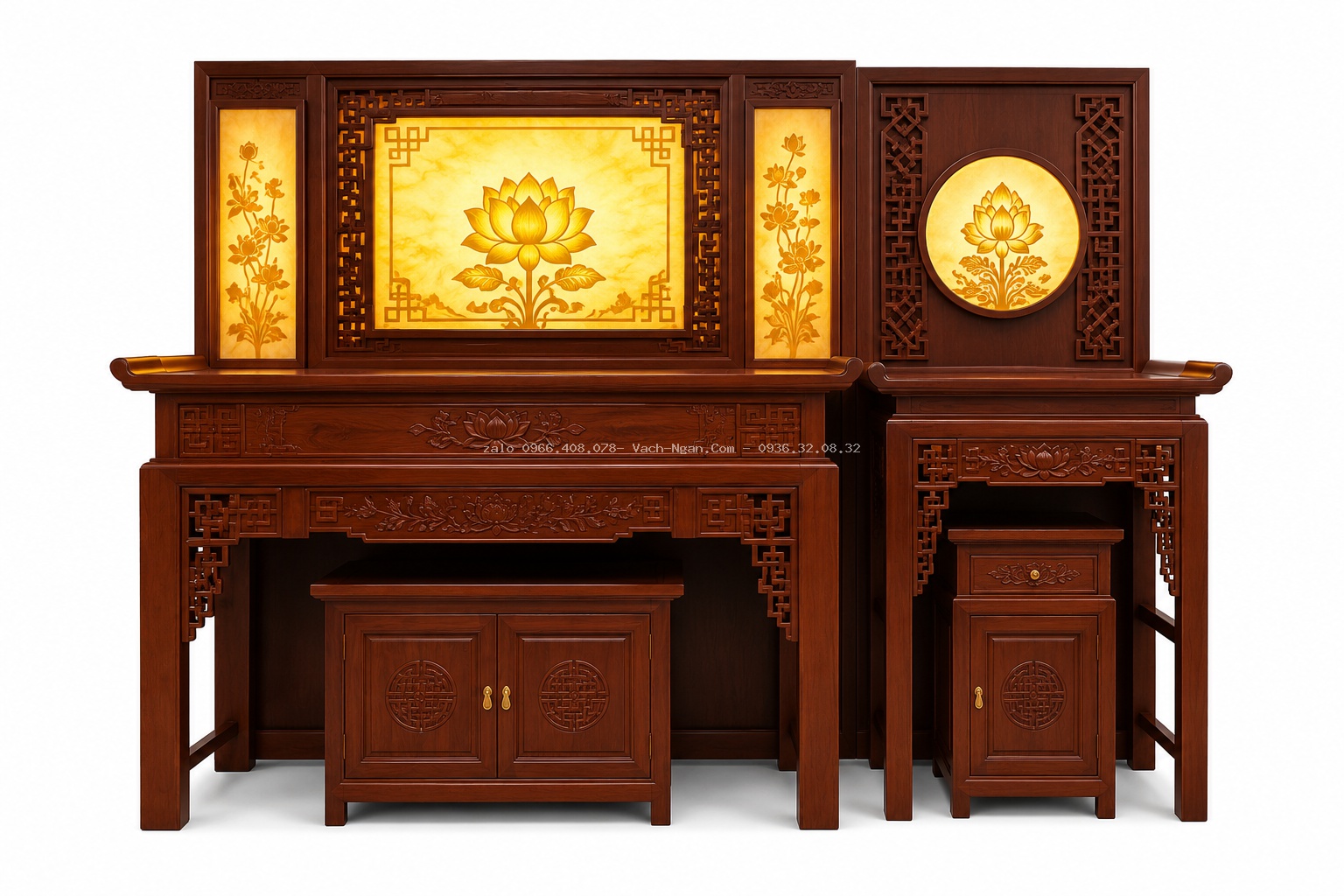 Bàn Thờ 1,75m Và Bàn Thờ Phật 89cm Tâm Phúc