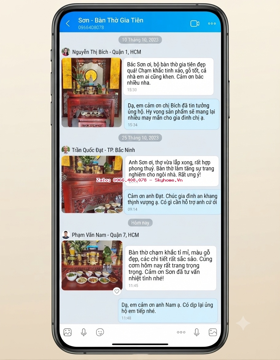 Bàn thờ gia tiên có mấy bát hương