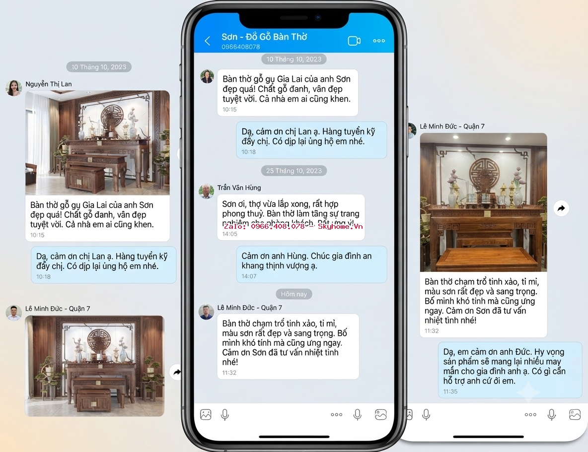 Các loại bàn thờ gỗ Gụ