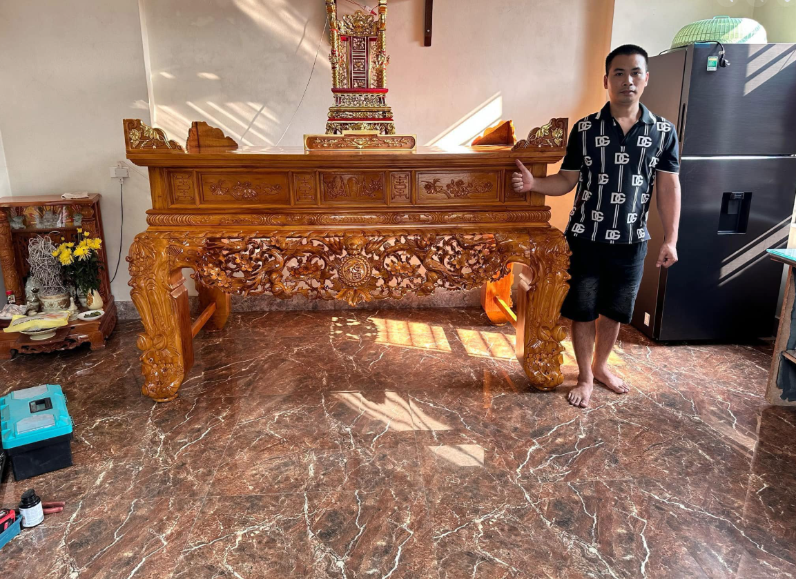 Bàn thờ từ đường 3 cấp