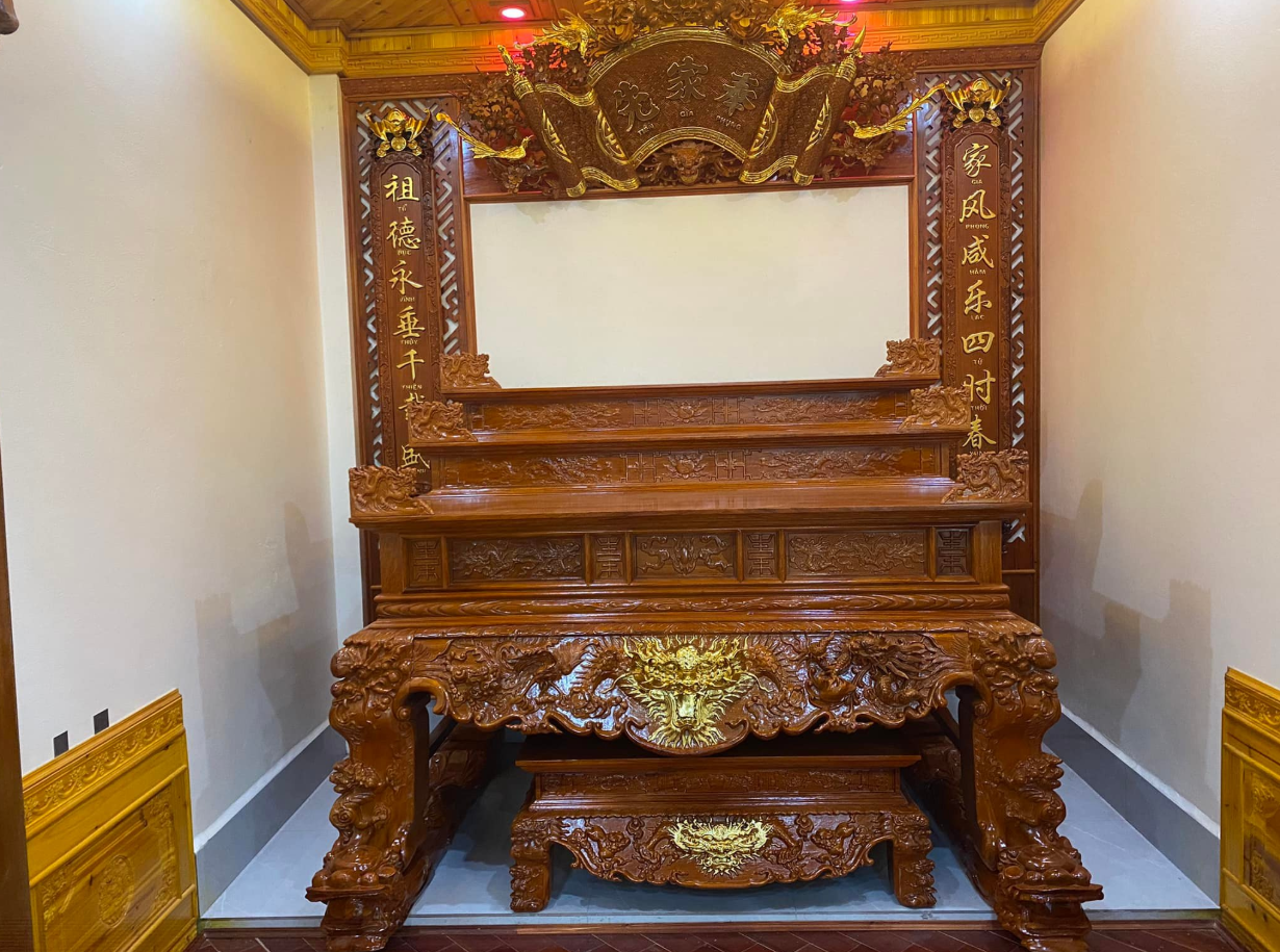 Bộ Đồ Thờ Cao Cấp dát vàng