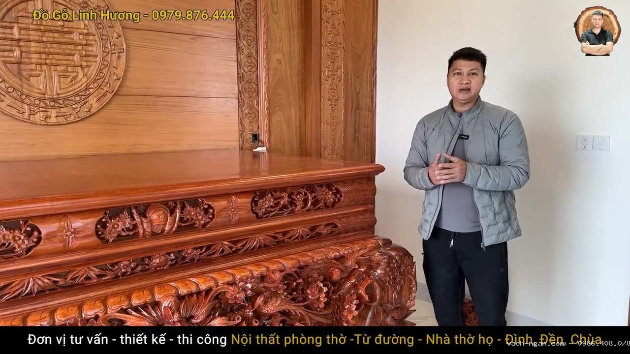 Bàn vua sập thờ TR30 gỗ hương đá tại Hưng Hà Thái Bình