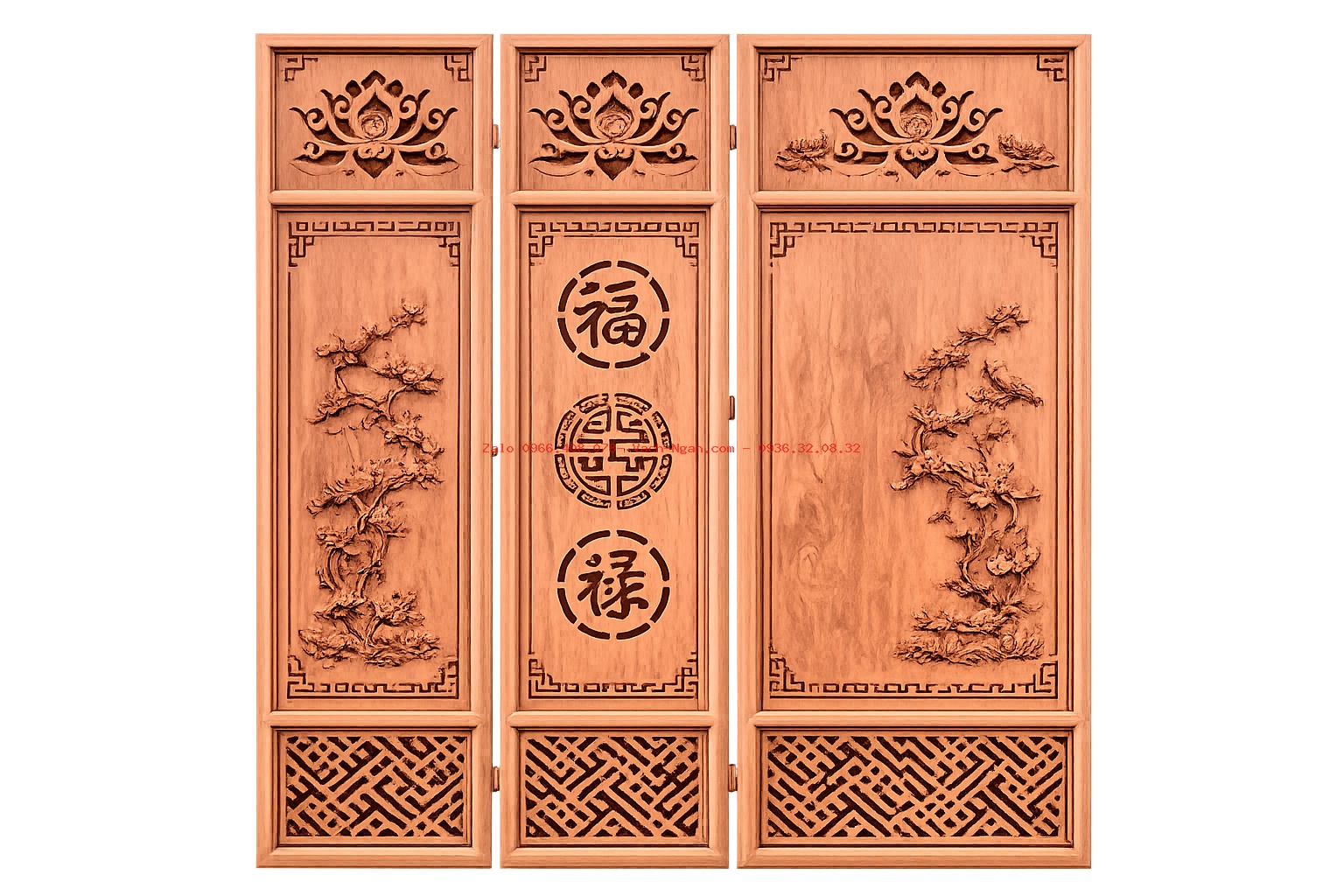 Hệ vách phòng thờ bên hông tạo không gian liên kết và thoáng cho phòng thờ gia đình