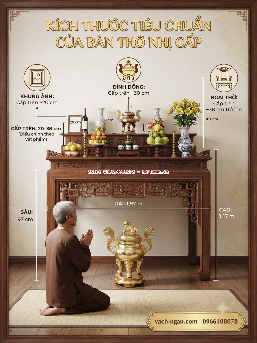 Các bàn thờ nhị cấp phổ biến