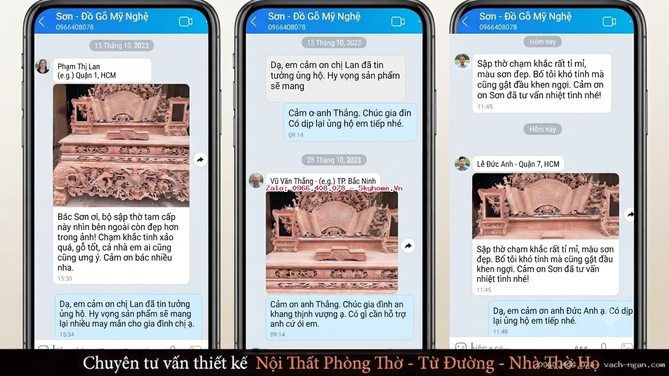 Những tiêu chí quan trọng khi mua sập thờ tam cấp đẹp