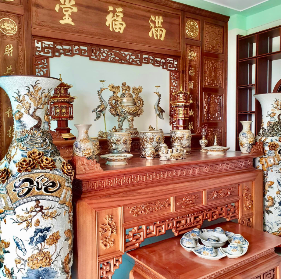 Sập thờ sen thờ Phật